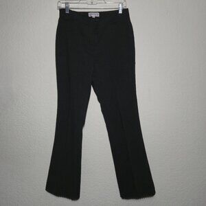 Nanette Nanette Lepore High Rise Scalloped Hem Ankle Pants - Black Crepe - Sz 4